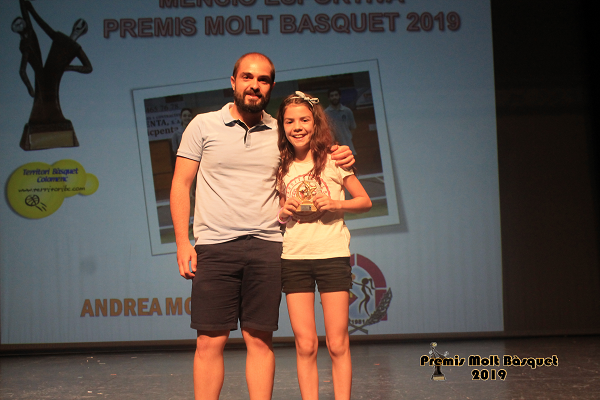 Andrea Moron (Femení Sant Adrià) -Premini femení (jugadora)-: Campiona nivell A Fase Prèvia / Fase Regular