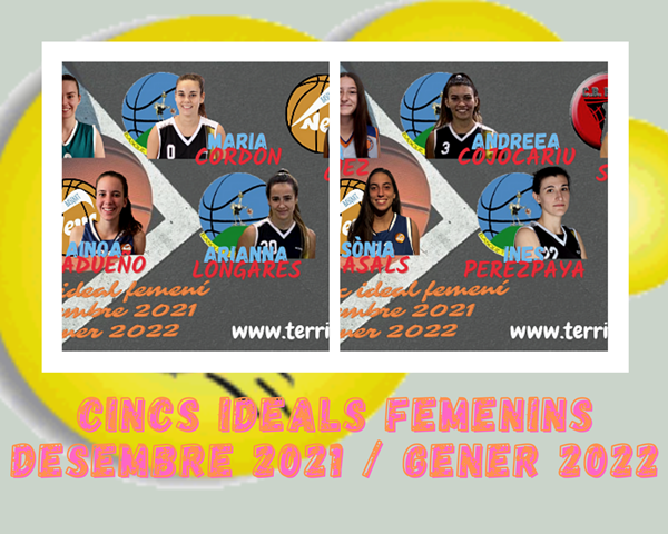 Quintetos Ideales femeninos Diciembre 2021 / Enero 2022