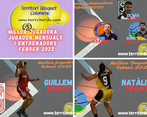 Millors Jugadors / Entrenadors Febrer 2022