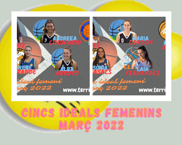 Quintetos ideales femeninos Marzo 2022