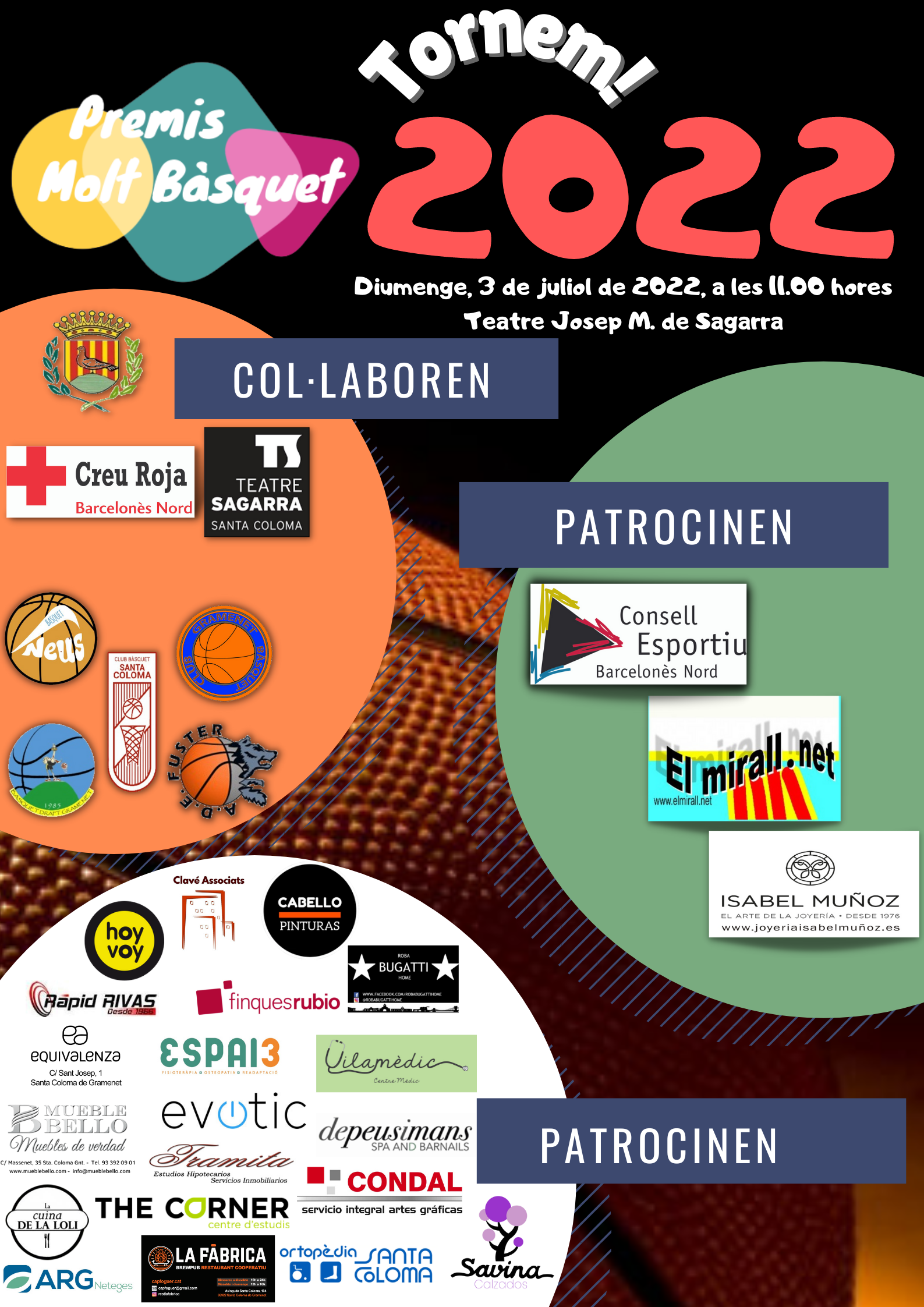 Cartell Premis Molt Bàsquet 2022