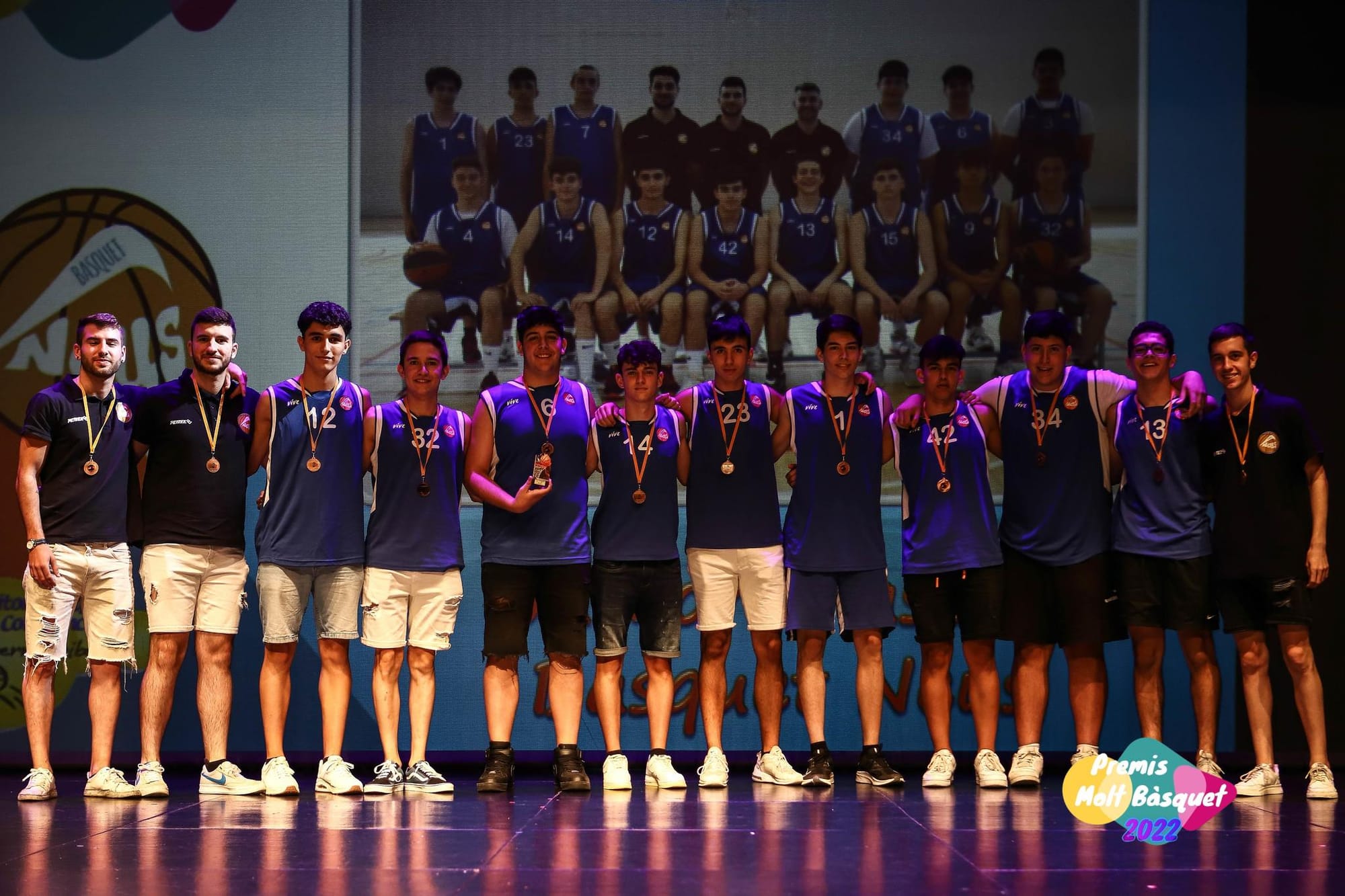 Menció Bàsquet Neus (Junior masculi) Campions Segona Fase FCBQ Nivell A masculí