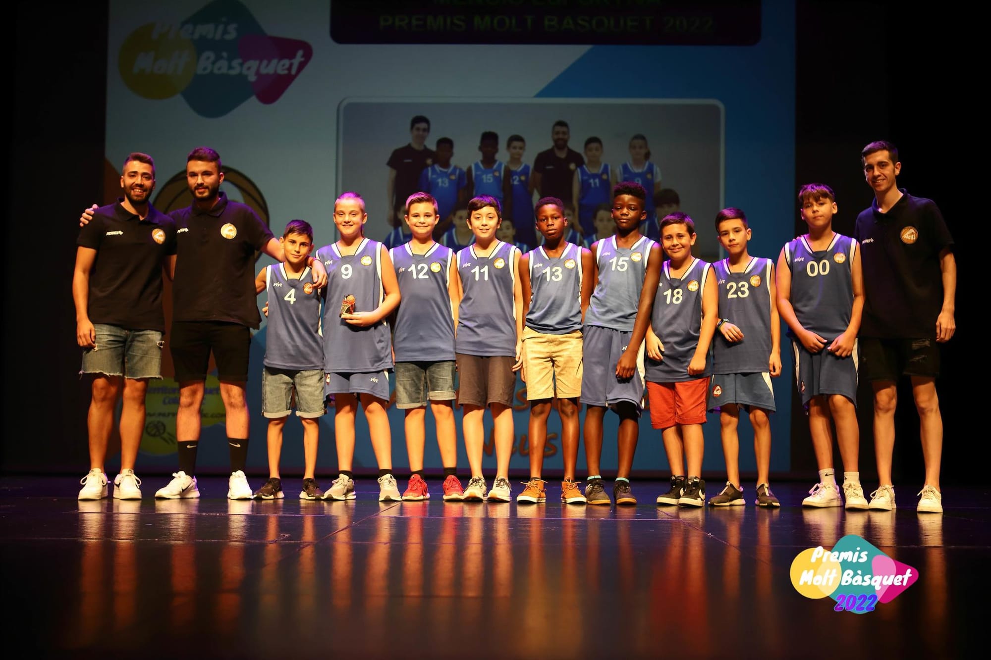 Menció Bàsquet Neus “A” (Mini masculi) Campions Fase Prèvia FCBQ Nivell C masculí