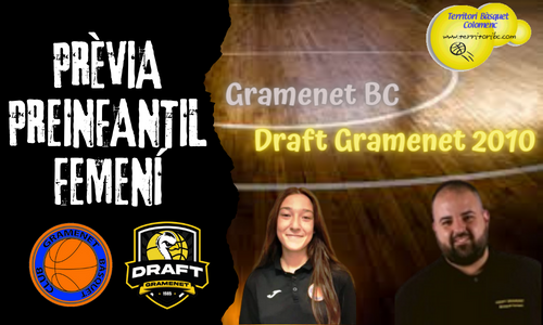 Prèvia derbi colomenc: Gramenet BC – B. Draft Gramenet 2010. Preinfantil femení