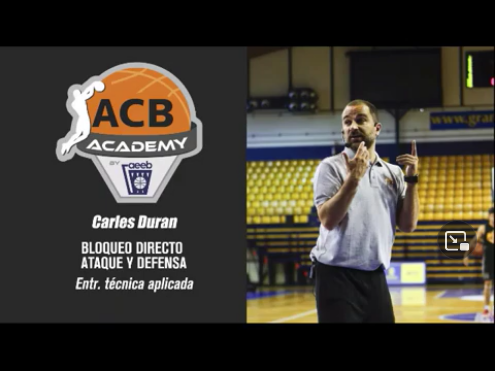 La Força dels Clínics. Carles Duran. Bloqueig Directe: Atac i Defensa. Entrenament Tècnica Aplicada