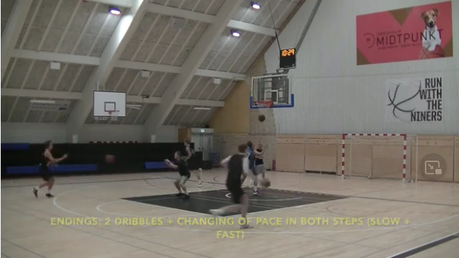 «Wing-wing» exercici de desenvolupament tècnico-tàctic per a jugadors exteriors
