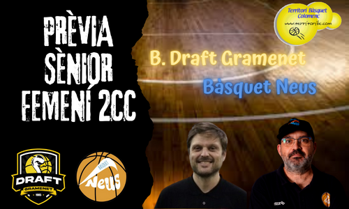 Prèvia derbi colomenc: B. Draft Gramenet - Bàsquet Neus. Segona Catalana femenina