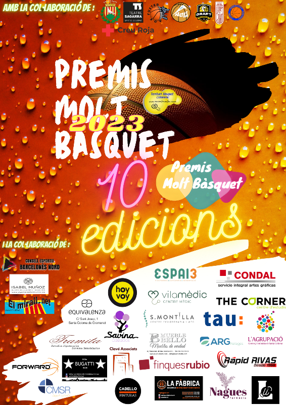 Cartell Premis Molt Bàsquet 2023