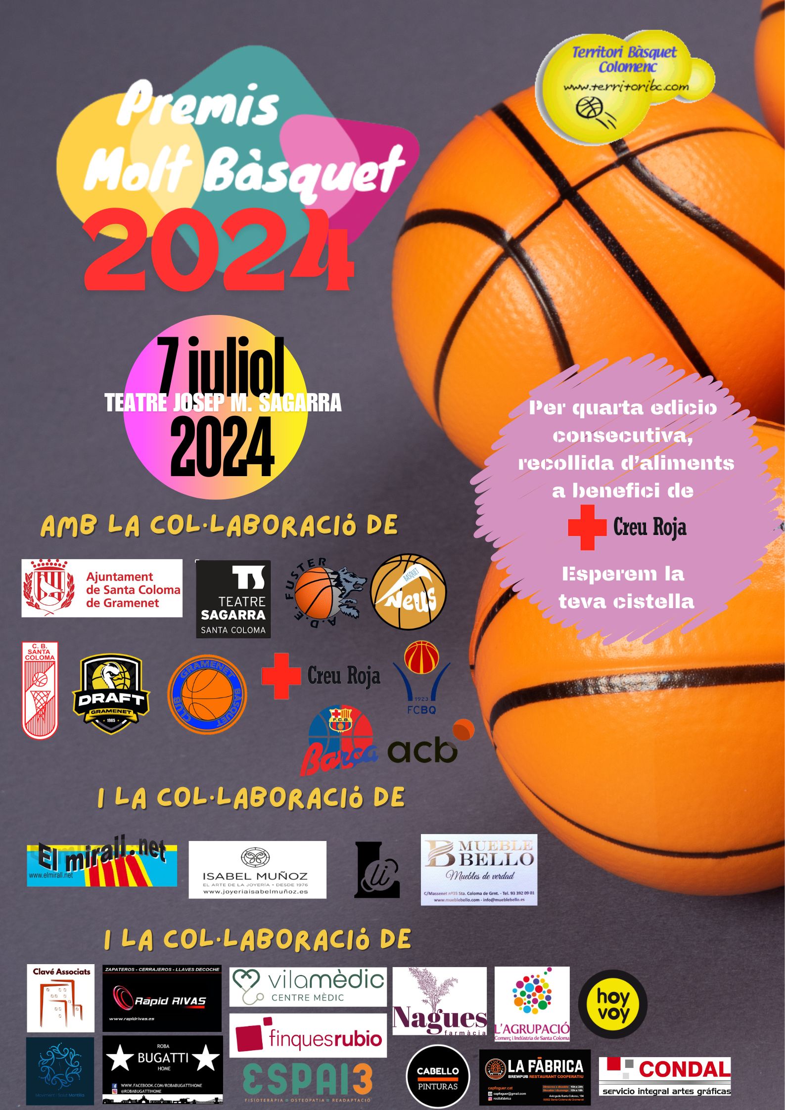 Cartell Premis Molt Bàsquet 2024