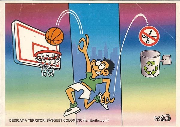 Dibujo exclusivo del dibujante colomense "Pepònio" (Antoni Jaumandreu) dedicado a www.territoribc.com (2011)