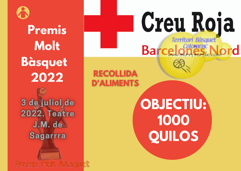 Recollida d'aliments - Premis Molt Bàsquet 2022