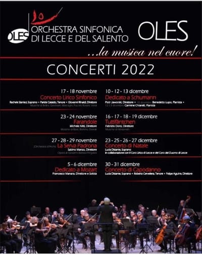 Concerto con l'Orchestra Sinfonica di Lecce e del Salento