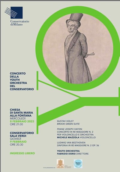 CONCERTO DELLA YOUTH ORCHESTRA DEL CONSERVATORIO - 8 E 9 FEBBRAIO 2023