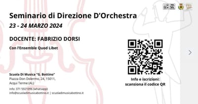 SEMINARIO DI DIREZIONE D'ORCHESTRA ACQUI TERME (AL)