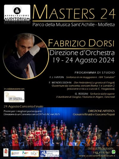MASTERS 24 - Parco della Musica Sant'Achille - Molfetta  19-24 agosto 2024