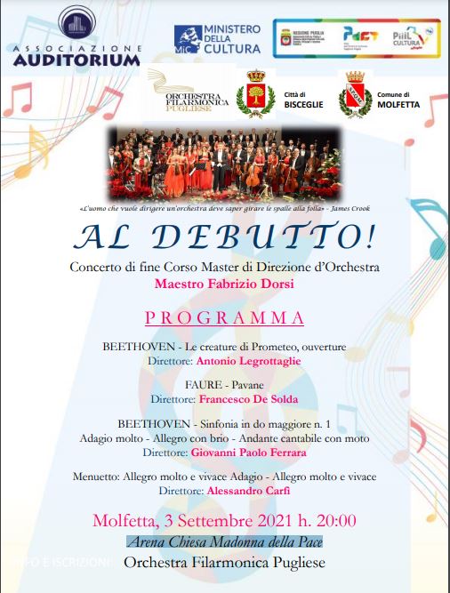 Concerto di fine Corso Master di Direzione d'Orchestra