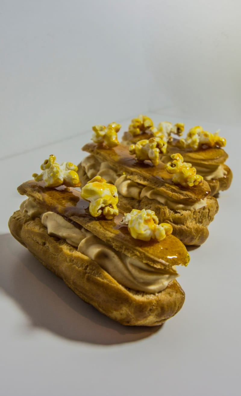 Eclair Caramel et Maïs Soufflé