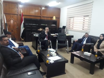 The private meeting with the Secretary General of the Council of Ministers in Baghdad