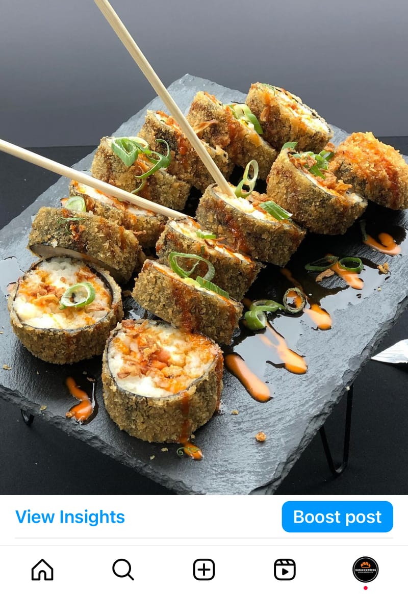 Hot Philadelphia ( salmon or Prawn )