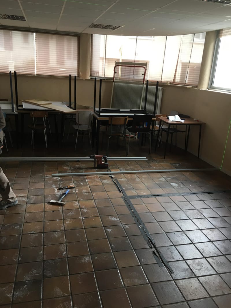 صيانة مقر المدرسة