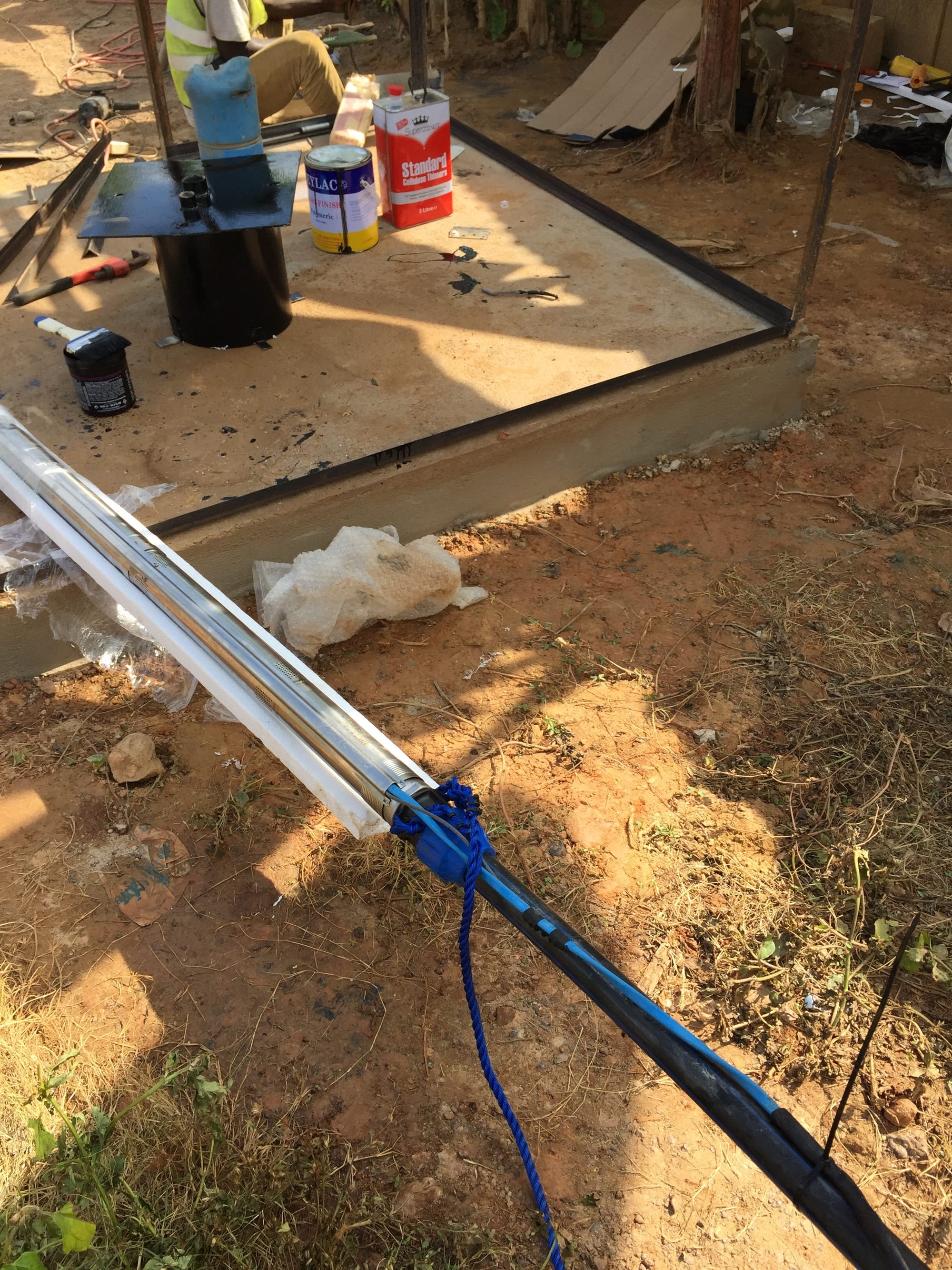 Installation of solar water pump