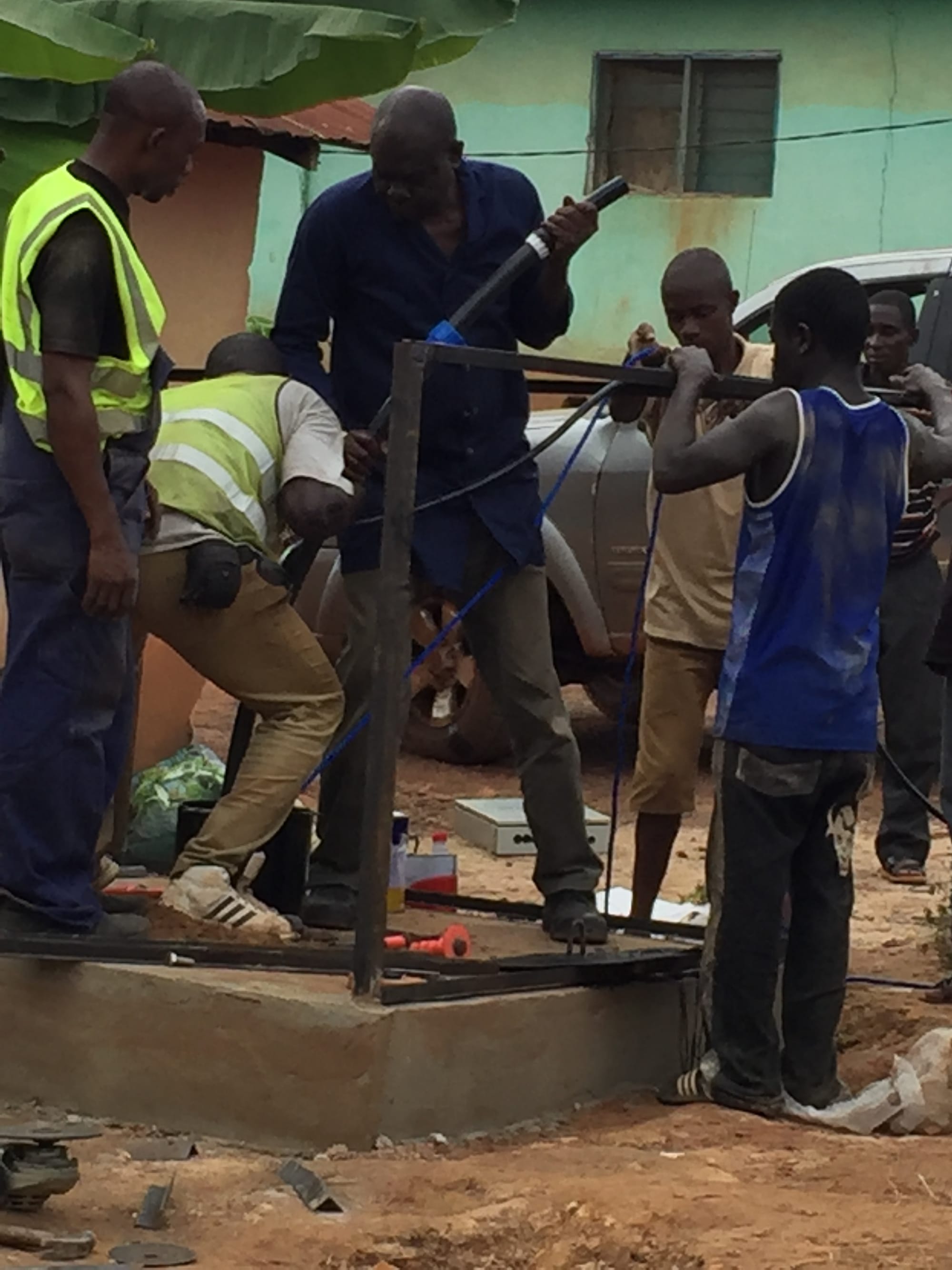 installation of solar water pump