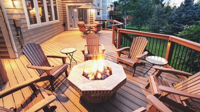 Can I put a fire pit on my wood deck?
