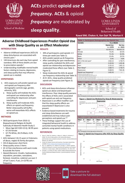 Adverse Childhood Experiences Predict Opioid Use with Sleep Quality as an Effect Moderator