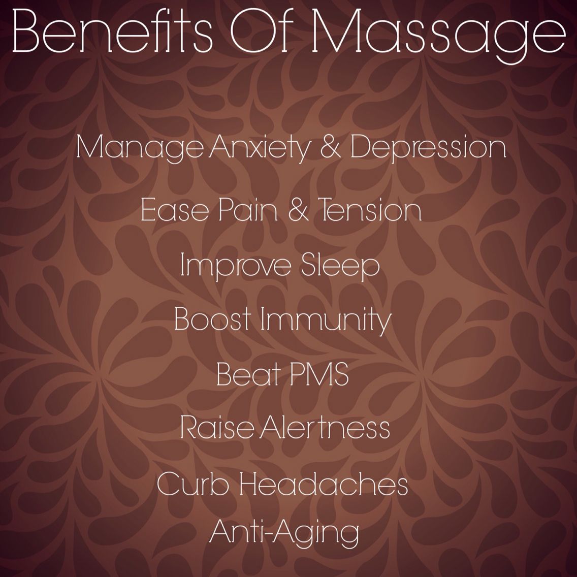 Benfits of a Massage