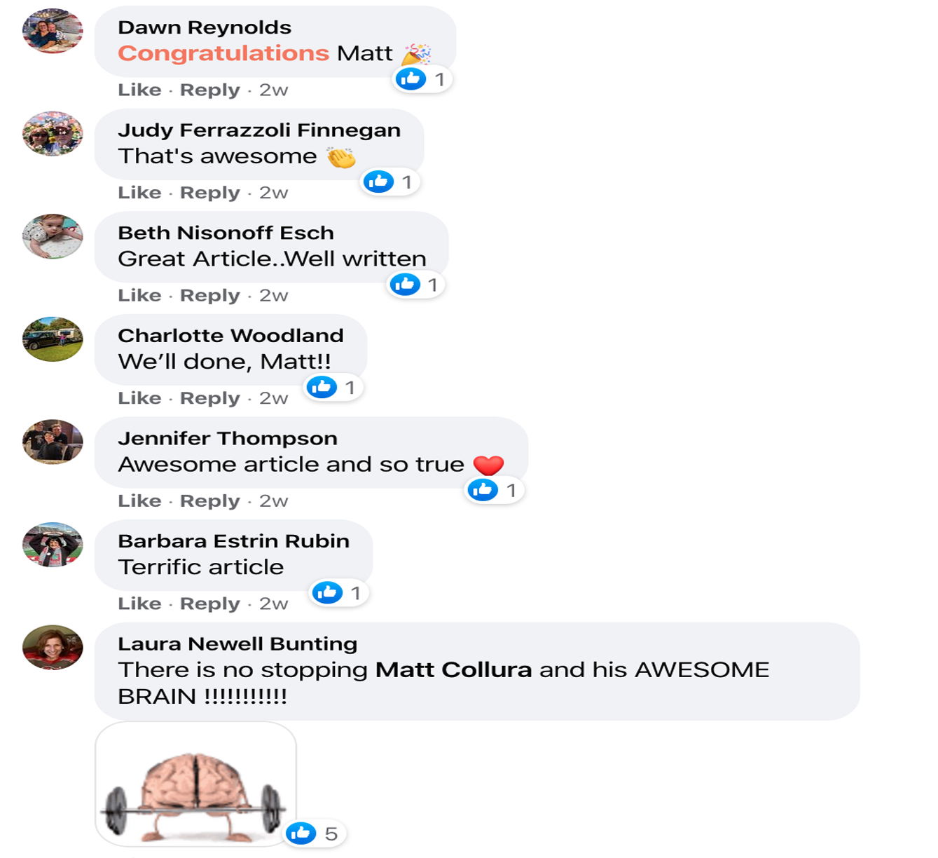continued praise