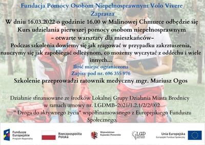 Kurs Udzielania Pierwszej Pomocy Osobom Niepełnosprawym