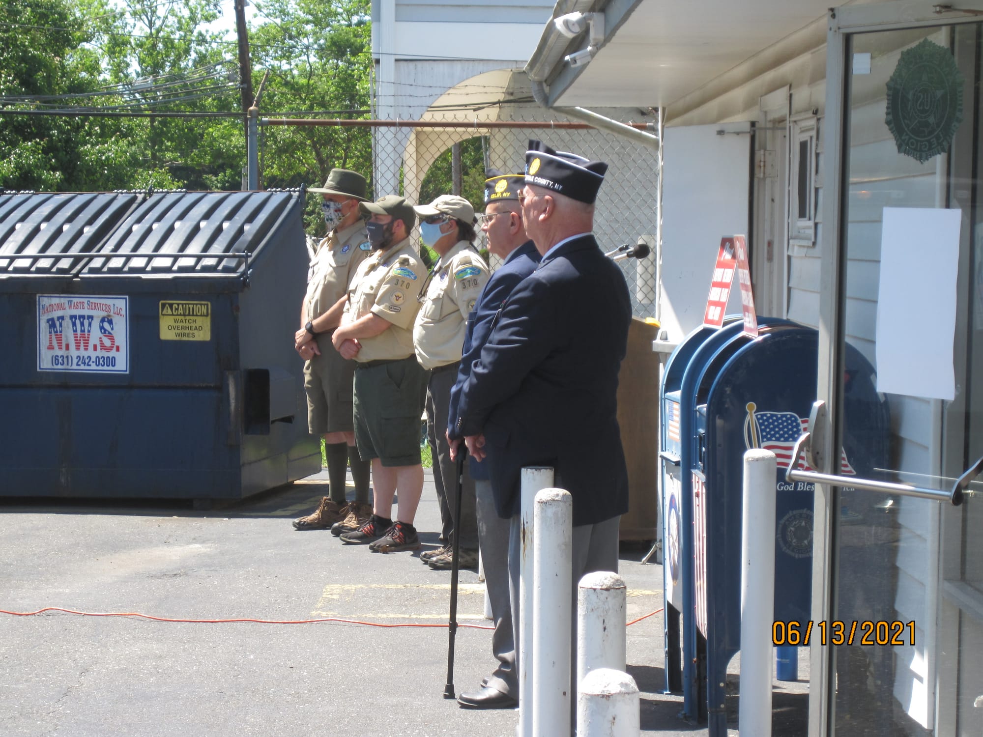 American Legion Officers at the Ceremony