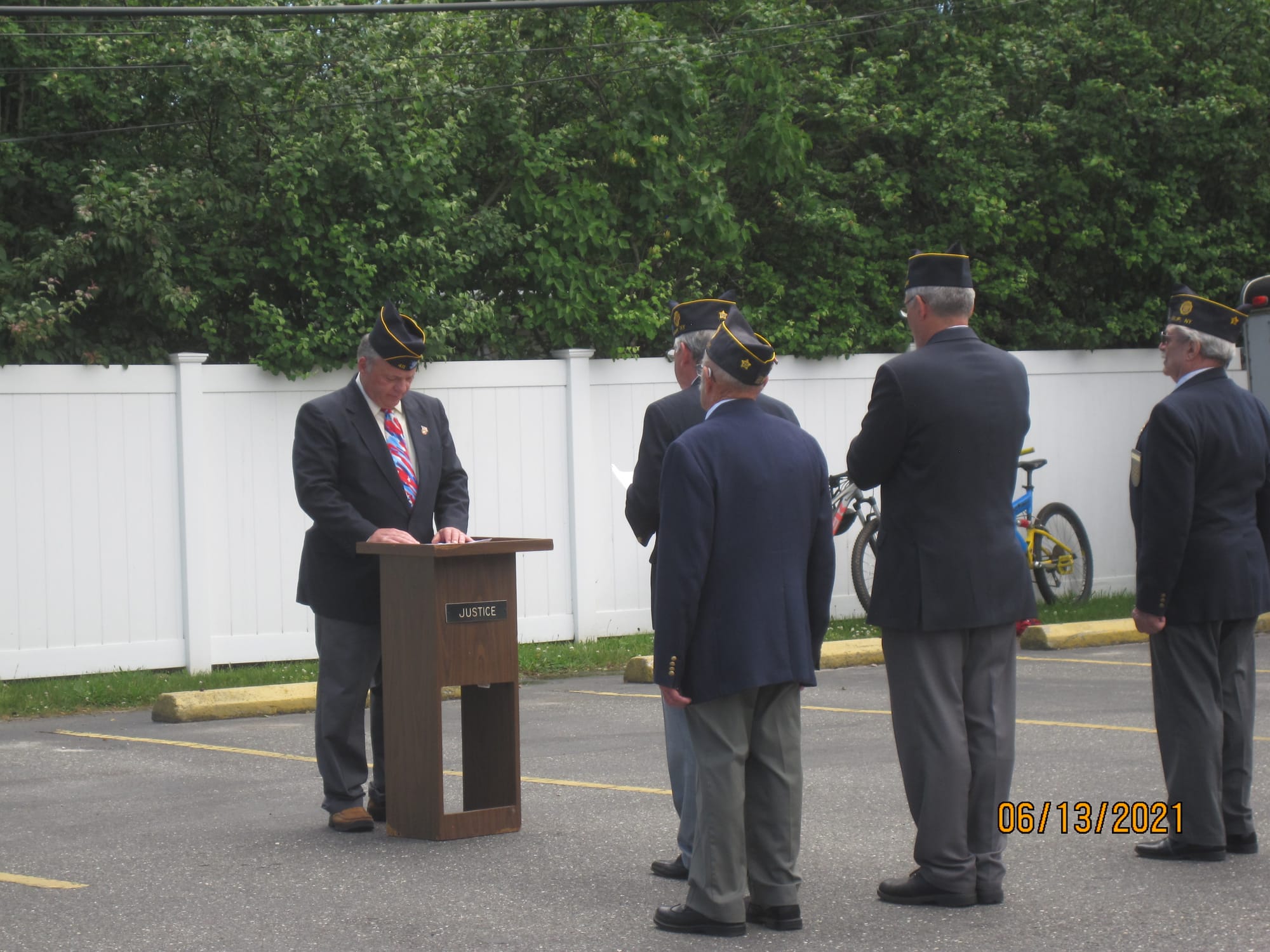 Post's Flag Derail Addressing the 2nd Vice Commander