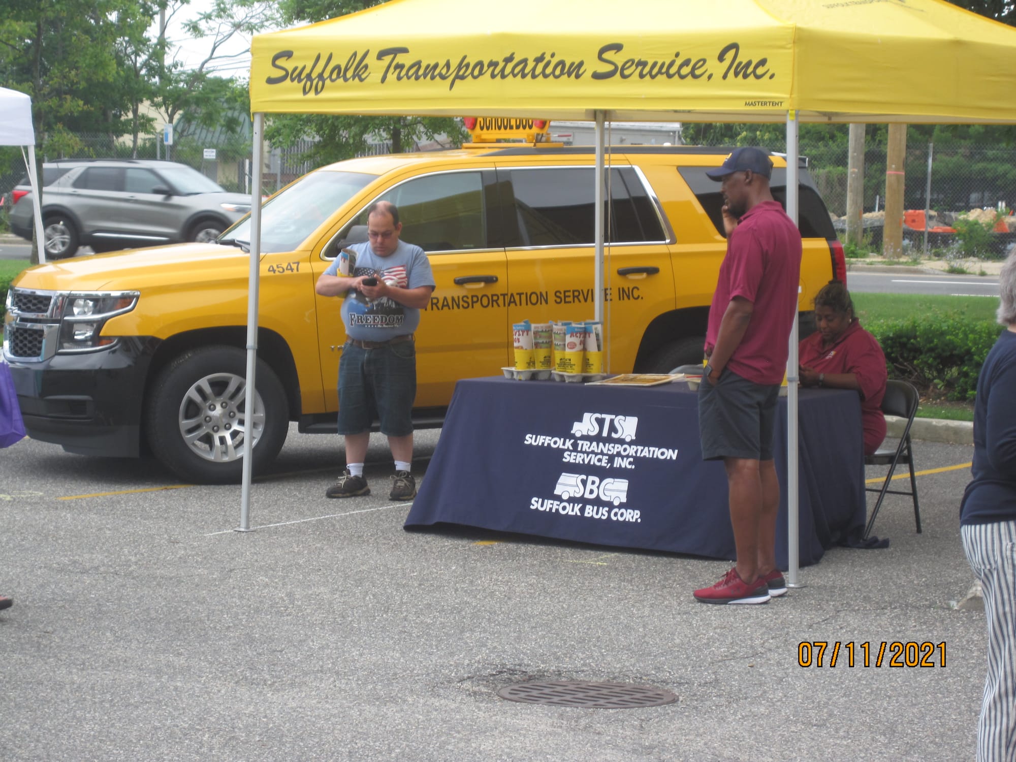 the craft fair at the Suffolk Transportation property