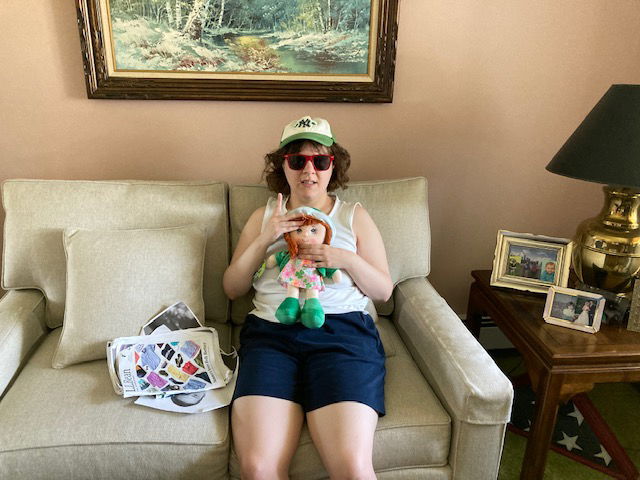 Eileen with her new Irish friend