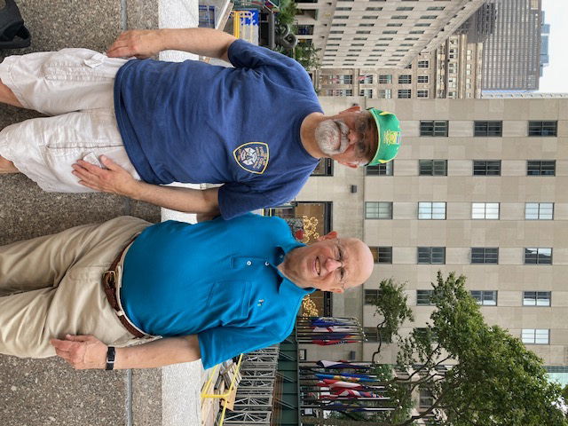 Charlie and me in Rockefeller Center