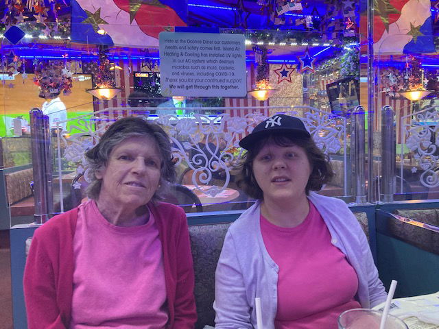 Ellen and Eileen at Oconee Diner