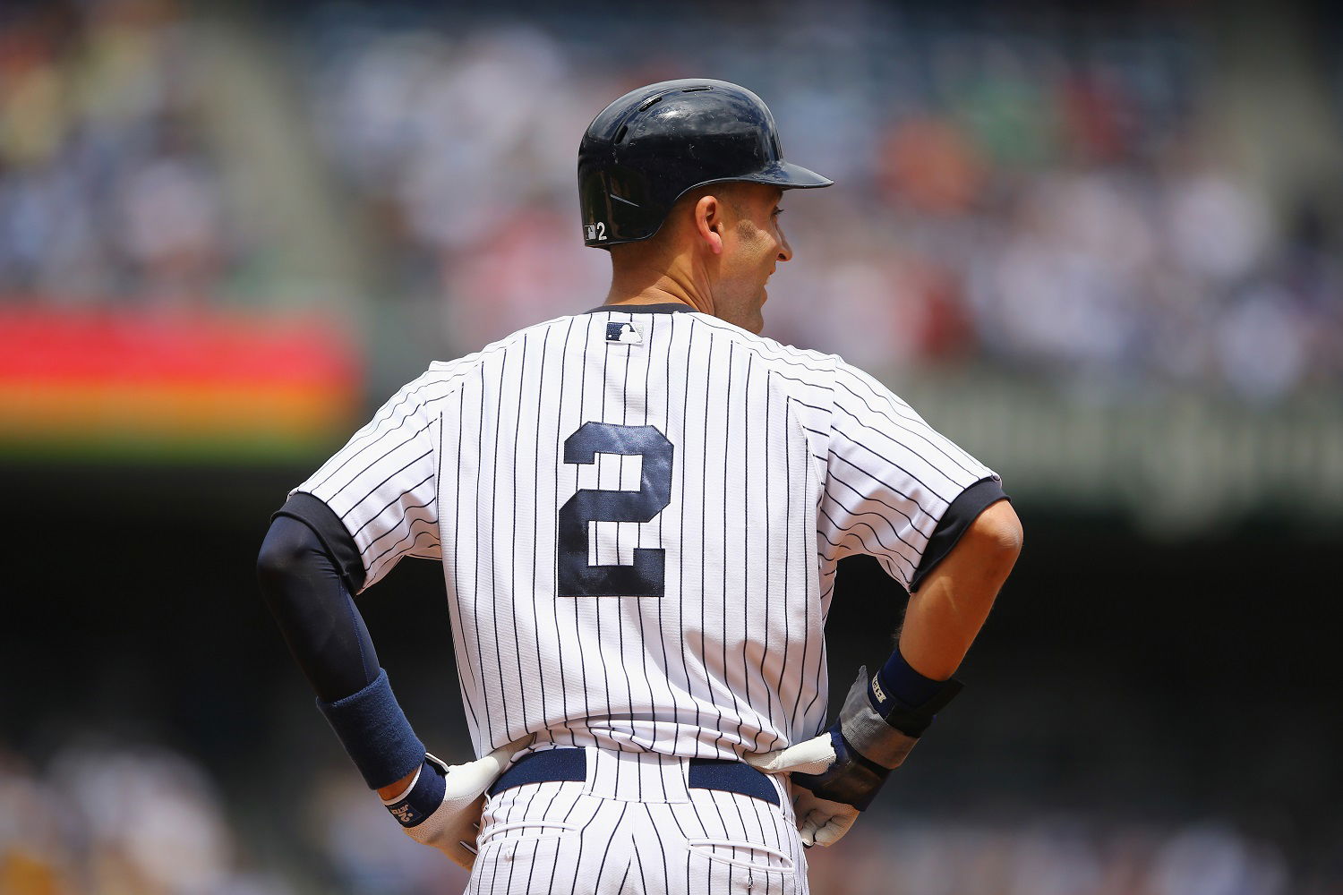 Derek Jeter wearing #2