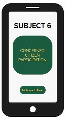 SUBJECT 6- CONCERNED CITIZEN PARTICIPATION