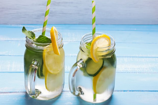 Rezept – Wasser mit Gurke