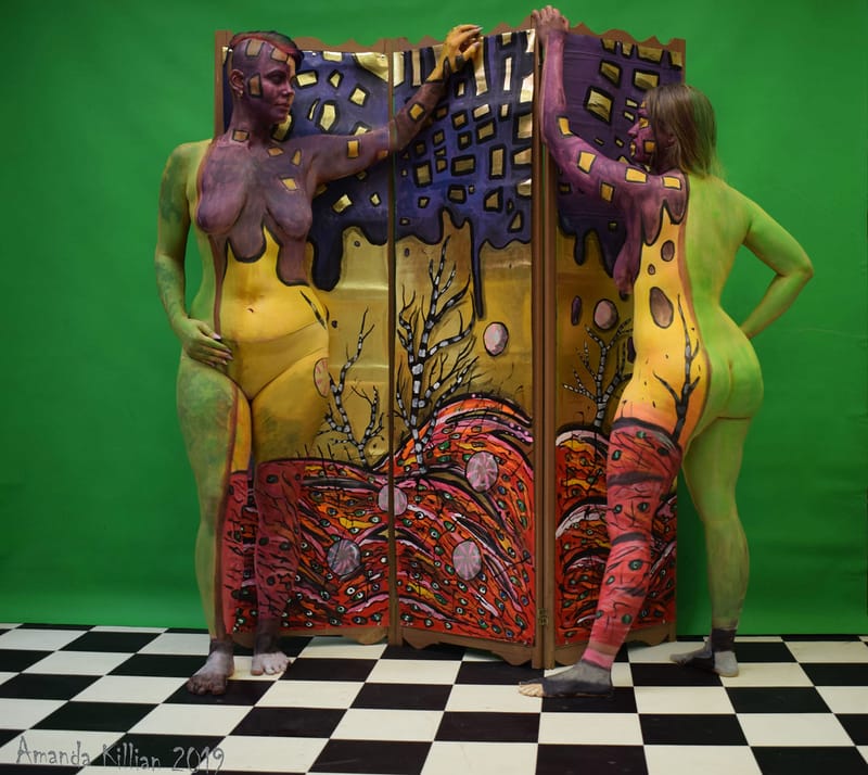 Camouflage Body painting 