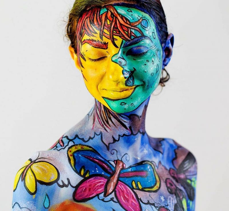 Creative body painting