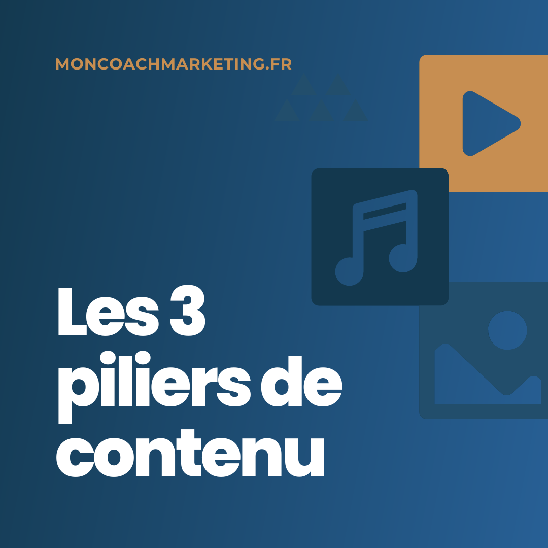 Les 3 piliers de contenu