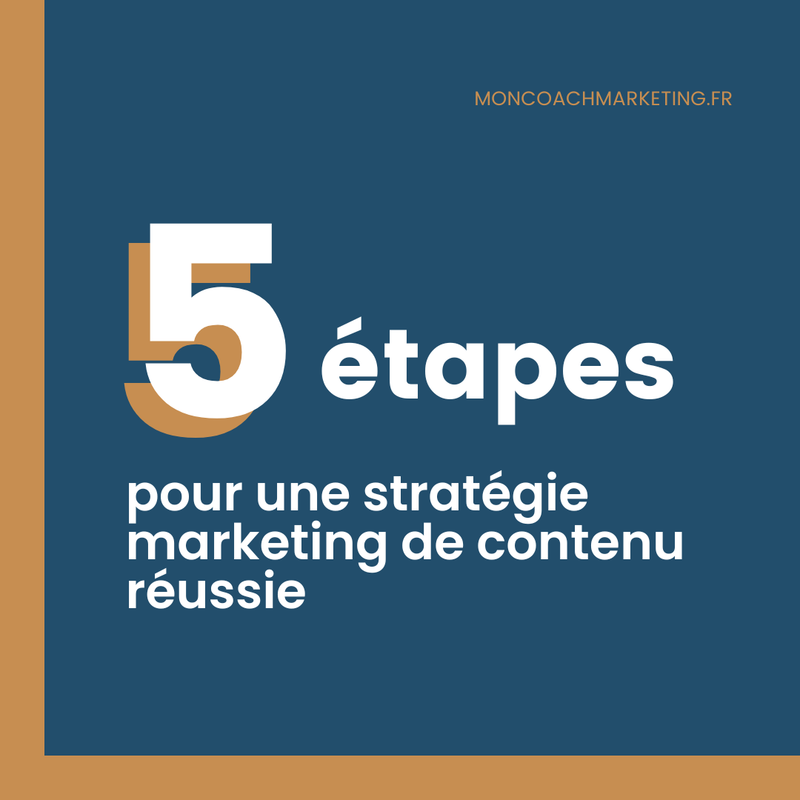 5 étapes pour une stratégie marketing de contenu réussie