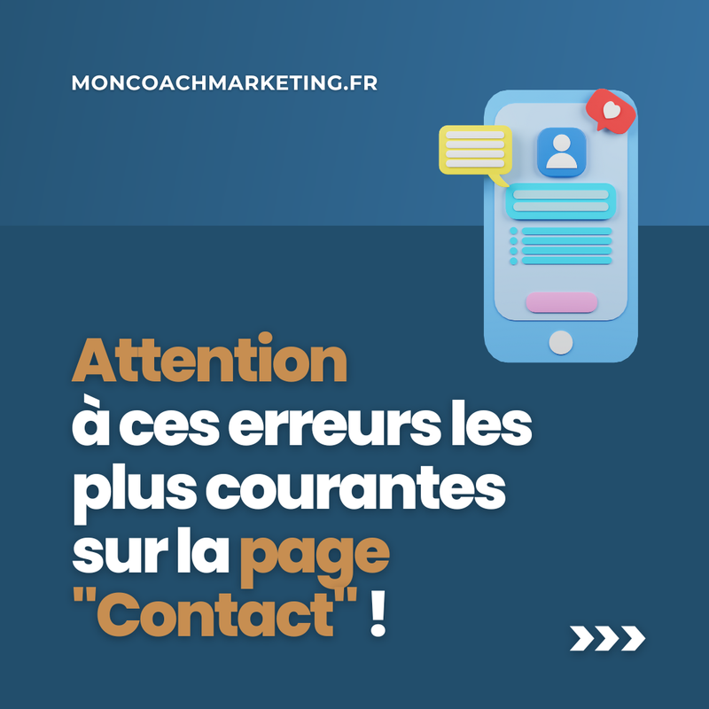 Attention à ces erreurs les plus courantes sur la page "Contact" !