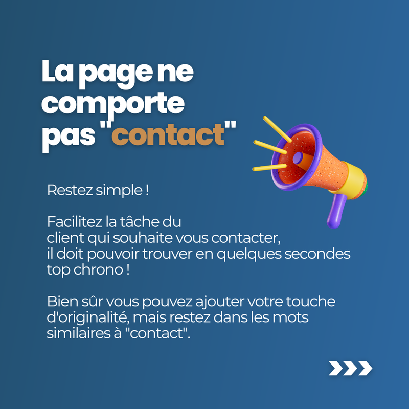 Attention à ces erreurs les plus courantes sur la page "Contact" !