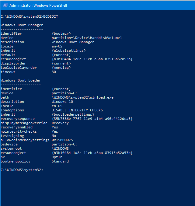 MANAGE BOOT CONFIGURATION DATA