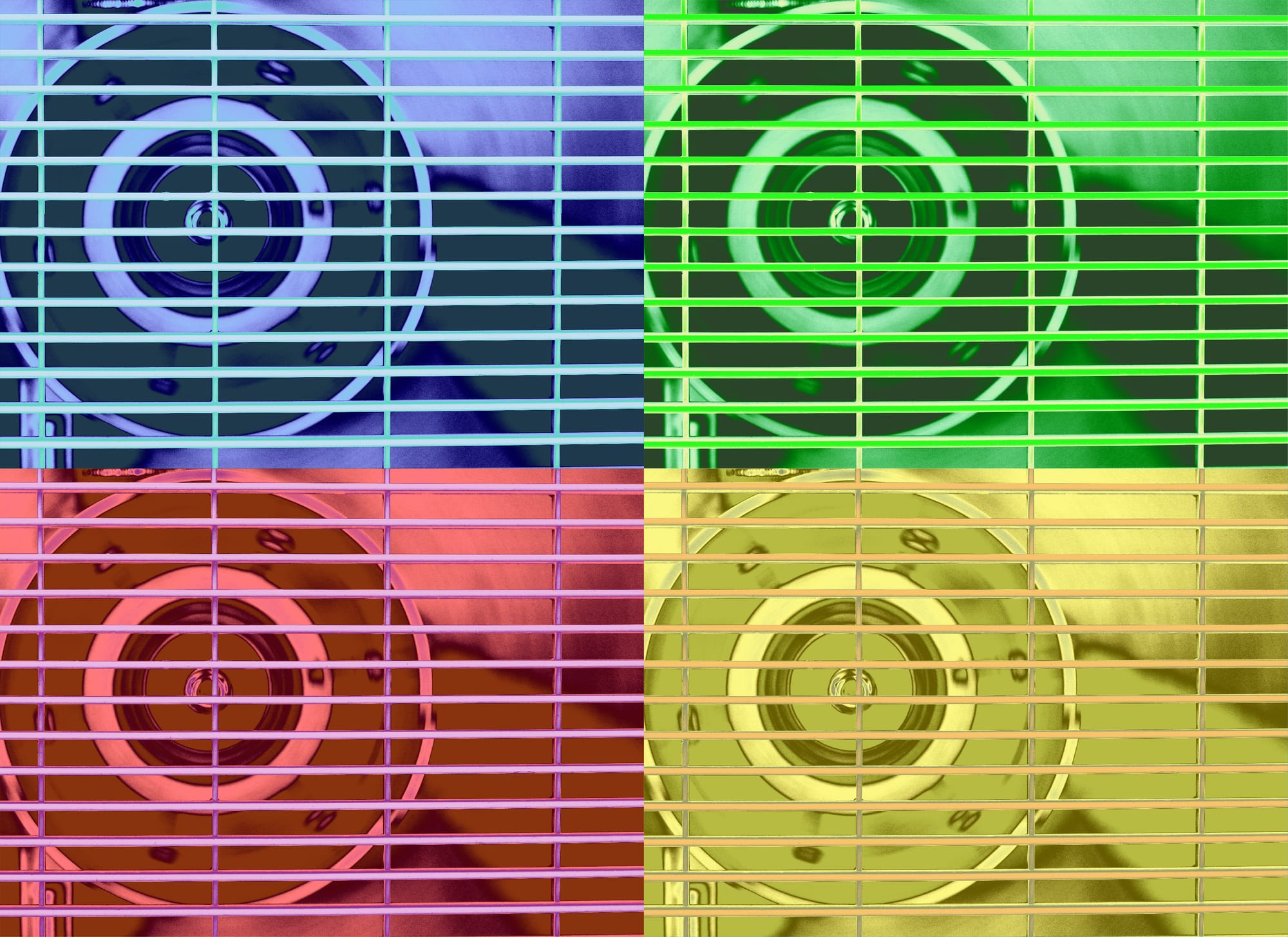 a fast-moving propeller