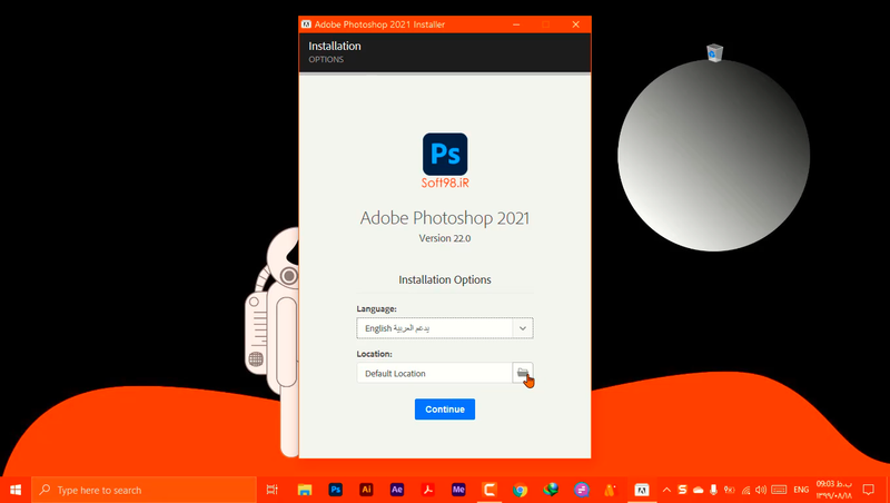 آموزش ویدیویی نصب فتوشاپ 2021
