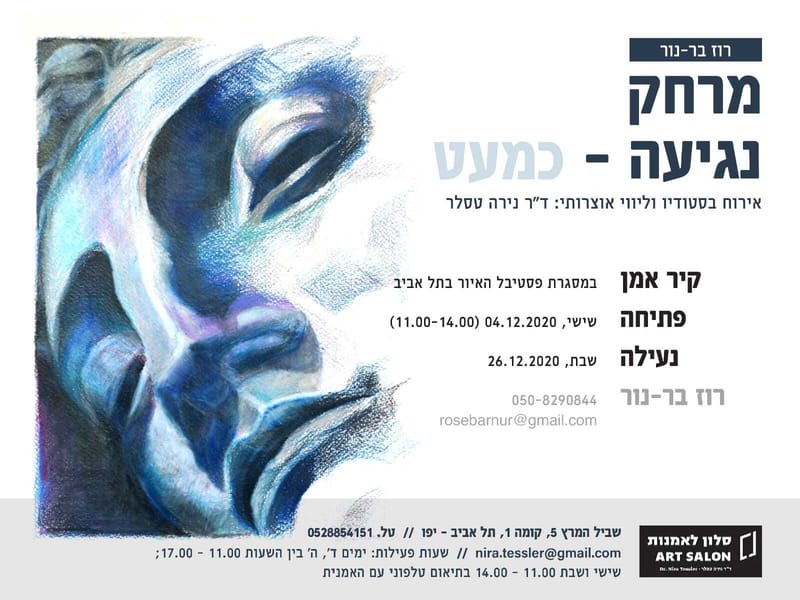 מרחק נגיעה כמעט - קיר אמן לרוז בר-נור בסלון לאמנות 4.12.2020 - 26.12.2020